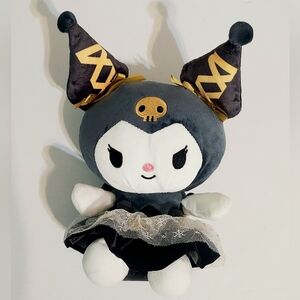 NWOT dark kuromi lolita plush toy 9"